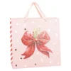 Geschenktüte Schleife, rosa, 28 x 28 cm