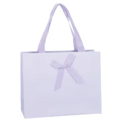 Geschenktüte Uni mit Schleife, flieder, 25 x 20 cm