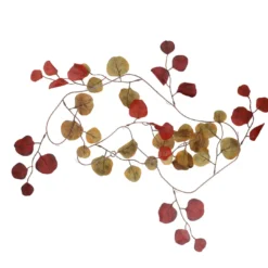 Girlande Eucalyptus, rot/grün, 150 cm