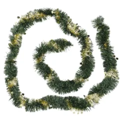 Girlande, grün/gold, 2 m