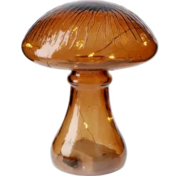 Glas-Pilz, braun, 10er, 17.5 cm