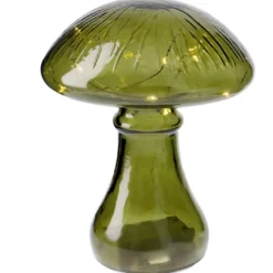Glas-Pilz, grün, 10er, 17.5 cm