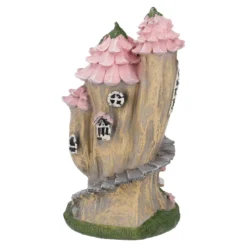 Haus Blütendach, rosa, 14 x 26 cm