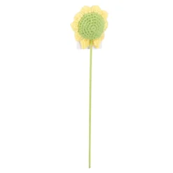 Häkel-Sonnenblume mit Spruch, Einzigartig, 32 cm