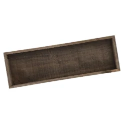 Holzschale, eckig/dunkelbraun, 40 x 13 cm