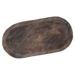 Holzschale Oval, braun, 41 x 21 cm