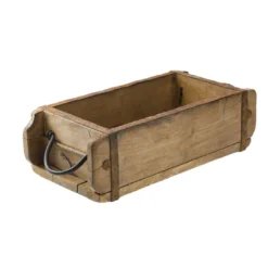 Holzschale Rustik, mit Griff, 32 cm