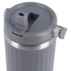 Isolierbecher mit Henkel, grau, 900 ml