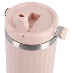 Isolierbecher mit Henkel, rosa, 900 ml