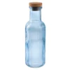 Karaffe mit Korkdeckel, blau, 1000 ml
