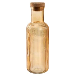 Karaffe mit Korkdeckel, braun, 1000 ml