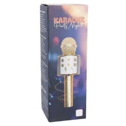 Karaoke Mikrofon, gold, 23 cm
