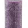 Kerze Rustik, Lara, aubergine, 12 cm