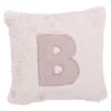 Kissen Buchstabe, B/rosa, 30 x 30 cm