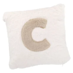 Kissen Buchstabe, C/creme, 30 x 30 cm