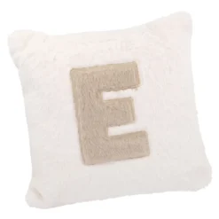 Kissen Buchstabe, E/creme, 30 x 30 cm