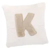 Kissen Buchstabe, K/creme, 30 x 30 cm
