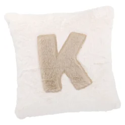 Kissen Buchstabe, K/creme, 30 x 30 cm