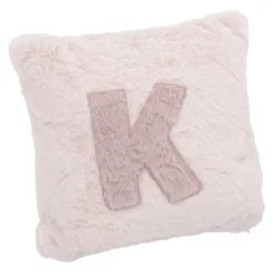 Kissen Buchstabe, K/rosa, 30 x 30 cm