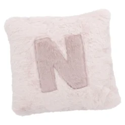 Kissen Buchstabe, N/rosa, 30 x 30 cm