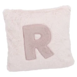 Kissen Buchstabe, R/rosa, 30 x 30 cm
