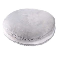 Kissen Macaron, grau, 40 x 12 cm