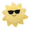 Kissen Sonne mit Brille, gelb, 55 cm