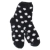 Kuschelsocken Anti-Rutsch, Dots/schwarz/weiß