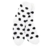Kuschelsocken Anti-Rutsch, Dots/offwhite/schwarz