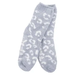 Kuschelsocken Anti-Rutsch, Leo/grau