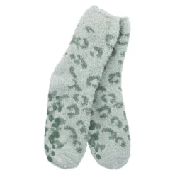 Kuschelsocken Anti-Rutsch, Leo/grün