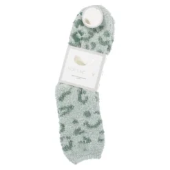 Kuschelsocken Anti-Rutsch, Leo/grün