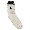 Kuschelsocken Buchstabe, L/schwarz, Gr. 35-42