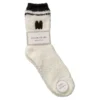Kuschelsocken Buchstabe, M/schwarz, Gr. 35-42