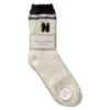 Kuschelsocken Buchstabe, N/schwarz, Gr. 35-42