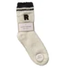 Kuschelsocken Buchstabe, R/schwarz, Gr. 35-42