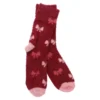 Kuschelsocken Cosy, Schleife/pink, Gr. 35-42