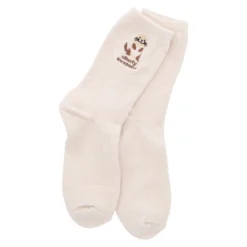Kuschelsocken Stick-Motiv, Otter/beige, Gr. 35-42