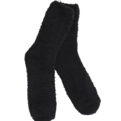 Kuschelsocken Uni, schwarz, One Size
