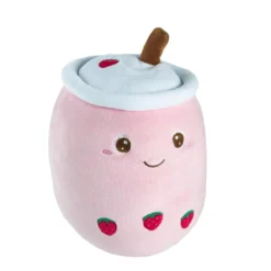 Kuscheltier Bubble Tea, Erdbeere, 25 cm