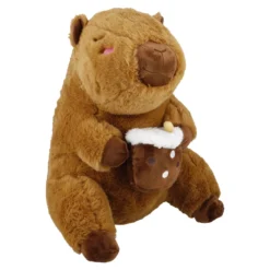 Kuscheltier Capybara, Essen/Bubble-Tea, 40 cm