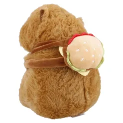 Kuscheltier Capybara mit Accessoire, Burger, 22 cm