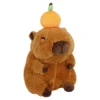 Kuscheltier Capybara mit Frucht, 19 cm
