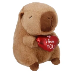 Kuscheltier Capybara mit Herz, 22 cm
