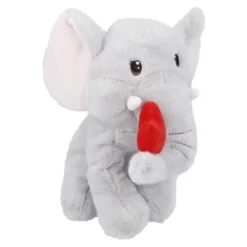 Kuscheltier Elefant mit Herz, grau, 26 cm
