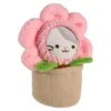 Kuscheltier Katze im Blumentopf, rosa, 15 cm