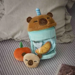 Kuscheltier Tier-Becher, Capybara, 28 cm