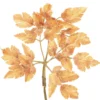Laubzweig Samt, orange, 36 cm