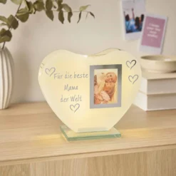 LED-Bilderrahmen Herz, Mama