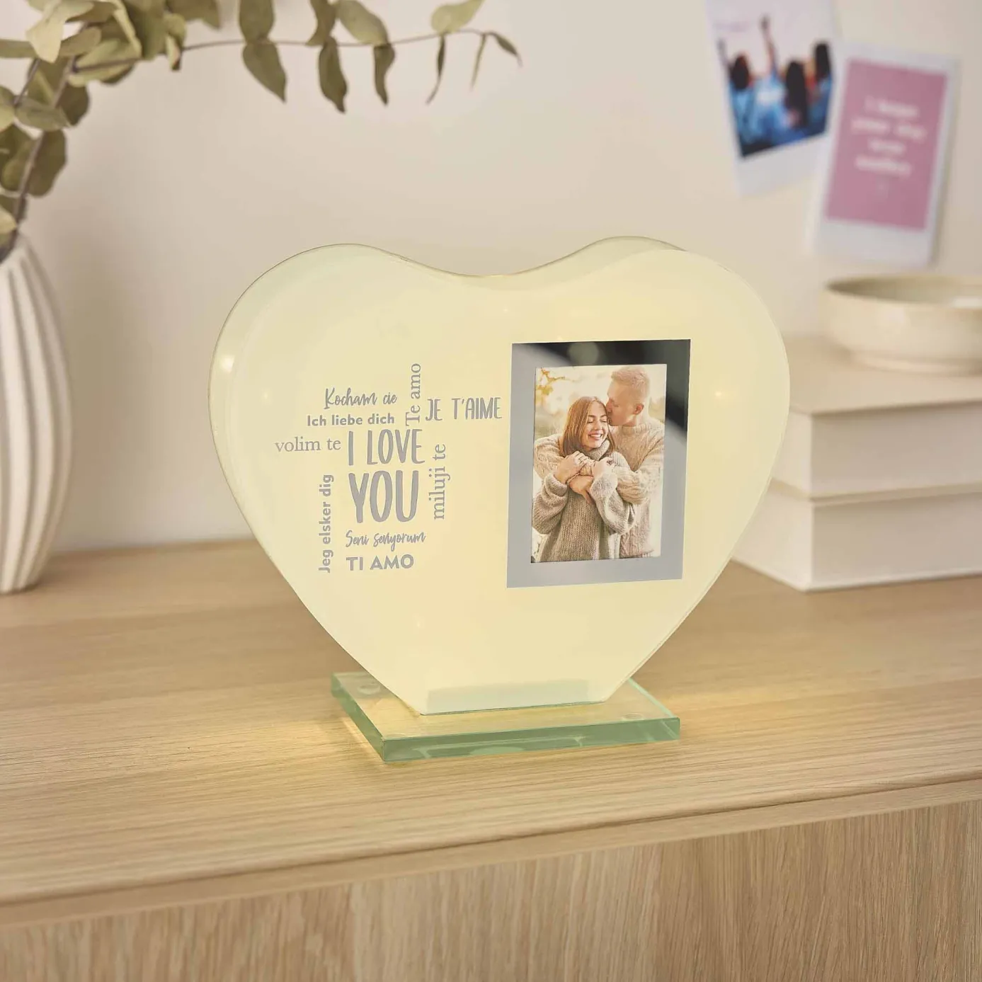 LED-Bilderrahmen Herz, Valentine